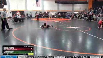 Cons. Round 1 - Joe Bowers, Clipper Wrestling Club vs Iyanna Kirk, Hammerin Hawks