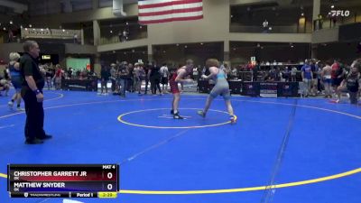 144 lbs Cons. Round 4 - Christopher Garrett Jr, OK vs Matthew Snyder, OK