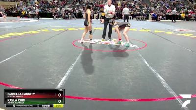 120 lbs Quarterfinal - Isabella Garrity, South Carroll vs Kayla Chin, John F. Kennedy