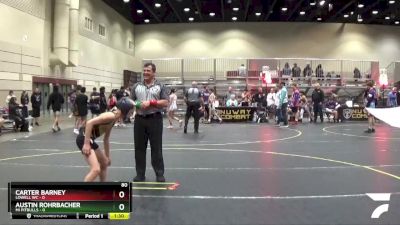 80 lbs Quarterfinals (8 Team) - Carter Barney, Lowell WC vs Austin Rohrbacher, Mi Pitbulls