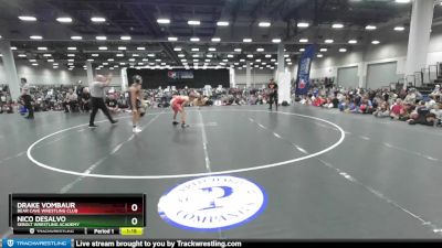 113 lbs Semifinal - Drake VomBaur, Bear Cave Wrestling Club vs Nico DeSalvo, Sebolt Wrestling Academy