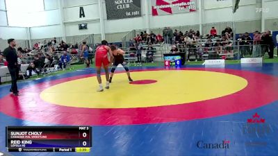 80kg Champ. Round 2 - Sunjot Choly, Canadian Mal Wrestling vs Reid King, Loyola HS