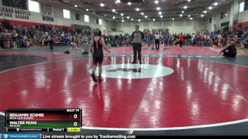 85 lbs Cons. Round 3 - Benjamin Schmid, Mille Lacs Raiders vs Walter Muhs, MN Elite