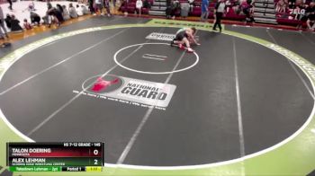 145 lbs Quarterfinal - Alex Lehman, Scoring Edge Wrestling Center vs Talon Doering, Minnesota
