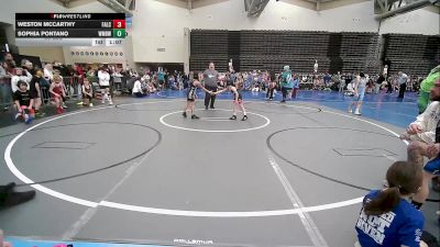 57 lbs Rr Rnd 1 - Wyatt Sullivan, Falcons Wrestling Club vs Paxton Goldman, Williamstown Mighty Braves ES
