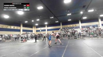 215 lbs Round Of 32 - Haiden Hertel, Cats WC vs Mario Guerrero, Legacy Elite