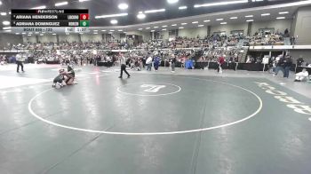 125 lbs Quarterfinal - Ariana Henderson, Lubbock Coronado vs Adriana Dominguez, Clint Horizon