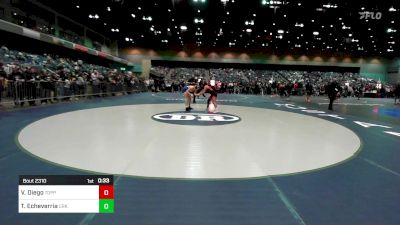 130 lbs Consi Of 8 #1 - Vania Diego, Toppenish vs Taylor Echeverria, Crook County