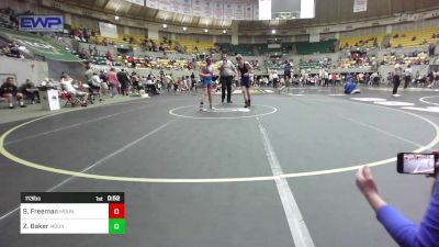 113 lbs Consolation - Sawyer Freeman, Mountain Home Flyers Youth Wrestling Club vs Zhan Baker, Mountain Home Flyers Youth Wrestling Club