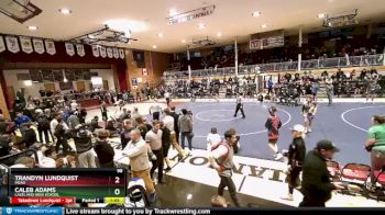 98 lbs Cons. Round 4 - Caleb Adams, Lakeland High School vs Trandyn Lundquist, Mead