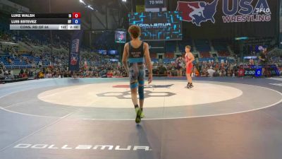 100 lbs Cons. Rd Of 64 - Luke Walsh, IA vs Luis Estevez, NY