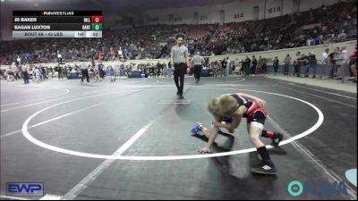 43 lbs Consi Of 8 #2 - Jd Baker, Hilldale Youth Wrestling Club vs Eagan Luxton, Bartlesville Wrestling Club