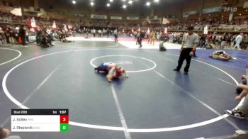 90 lbs Quarterfinal - Jacob Solley, Pikes Peak Warriors vs Jaxson Stepisnik, Colorado Top Team