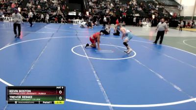 149 lbs Champ. Round 2 - Trevor Reinke, Southeast Community College vs Kevin Boston, Colorado State University - Pueblo