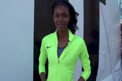 Vashti Cunningham after advancing to Oly Trials finals