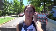 Stephanie Bruce following Oly Trials 10k