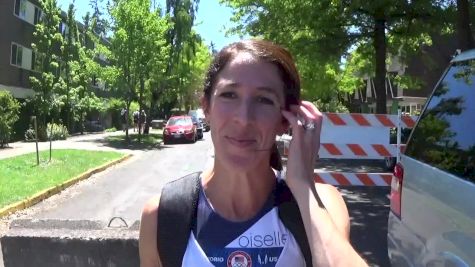 Stephanie Bruce following Oly Trials 10k