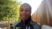 Allyson Felix surprised herself with sub 50 second 400m to win Olympic trials, will rest ankle to prepare for the 200m