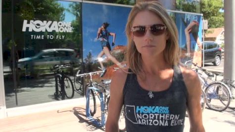 Kellyn Taylor after fourth place finish in the 10k