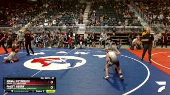 67 lbs Champ. Round 1 - Jonah Reynolds, Windy City Wrestlers vs Rhett Sibert, Bridger Valley Bruins Wrestling