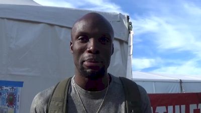LaShawn Merritt after 400m victory, heading into 200 finals
