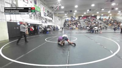 120 lbs Cons. Round 2 - Christopher Casarez, Colton vs Oscar Martinez, Mountain View