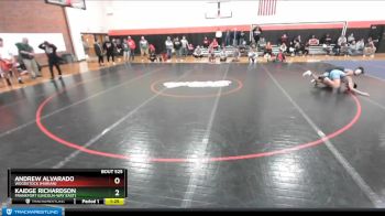 120 lbs Cons. Round 5 - Andrew Alvarado, Woodstock (MARIAN) vs Kaidge Richardson, Frankfort (LINCOLN-WAY EAST)