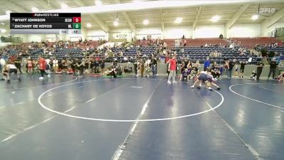92 lbs Quarterfinal - Zachary De Hoyos, Champions Wrestling Club vs Wyatt Johnson, Box Elder Stinger Wrestling