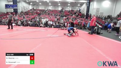 83 lbs Consi Of 4 - Brock Rosine, Enid Youth Wrestling Club vs Kellen Oconnell, Team Guthrie Wrestling