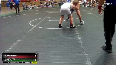 210 lbs Round 1 (4 Team) - Nolan Farley, Highland Hornets vs Jaxson Coy, Lake WC