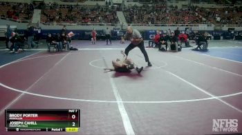 D4-120 lbs Cons. Round 2 - Joseph Cahill, Fountain Hills vs Brody Porter, Mogollon