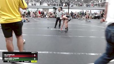 160 lbs Round 3 (4 Team) - Mj Staples, POWA vs Brayden Chadd, Terps Xtreme MS