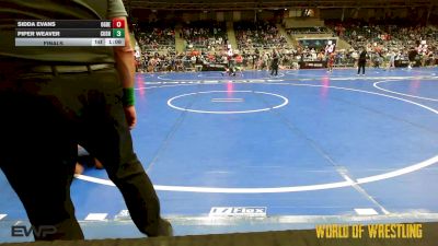 120 lbs Final - Sidda Evans, Ogden's Outlaws Wrestling Club vs Piper Weaver, Cushing