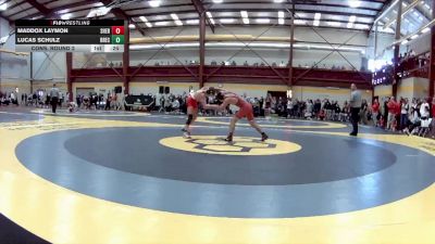 132 lbs Cons. Round 2 - Lucas Schulz, Brecksville vs Maddox Laymon, Sheridan