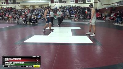 165 lbs Round 1 - Tanner Cournoyer, Pleasant Valley vs Cade Carpenter, NH/TV