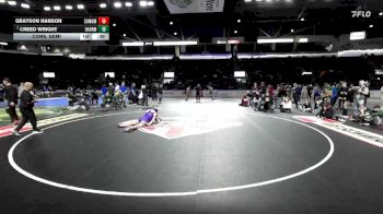 132 lbs Cons. Semi - Grayson Hanson, Sumner vs Creed Wright, Darrington