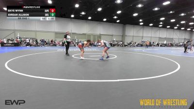 125 lbs Rr Rnd 1 - Skye Wynn, Super Girls K-6 vs Jordan Allison, Shelton Wrestling Academy K-6