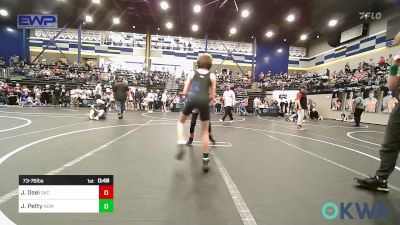 73-76 lbs Rr Rnd 2 - JZ Osei, OKC Saints Wrestling vs Jacob Petty, Team Nomad