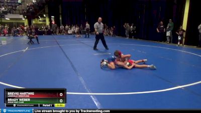 75 lbs Round 1 - Brady Weber, Jesup Mat Club vs Brevig Hartwig, Lakeville Wrestling