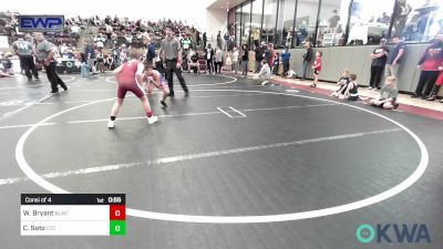 75 lbs Consi Of 4 - Waylon Bryant, Blackwell Wrestling Club vs Chris Soto, Chandler Takedown Club