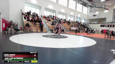 285 lbs Cons. Round 4 - Dafu Wang, Scripps Ranch vs Jose Luis Gutierrez, Castle Park