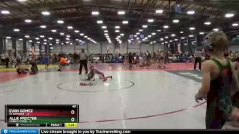 60 lbs Round 4 - Allie Procter, Morris Fitness vs Evan Gomez, VA Hammers