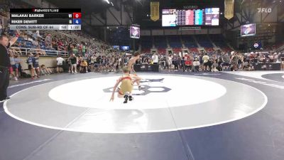 113 lbs Cons. Sub-rd Of 64 - Malakai Barker, WI vs Riker Dewitt, IA