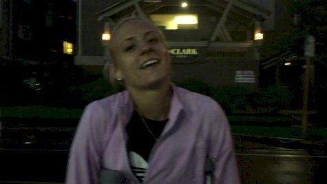 Leah O'Connor speaks about torn plantar after steeplechase final