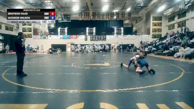 95 - 100 lbs Cons. Semi - Jackson Wilson, DDWT vs Grayson Haas, Team Mascoutah WC
