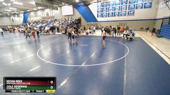 105 lbs Cons. Round 4 - Keyan Rees, Northside Wrestling Club vs Cole DeGering, Pleasant Grove