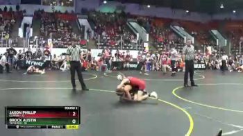 85 lbs Round 2 (4 Team) - Jaxon Phillip, Clinton vs Brock Austin, Tecumseh