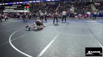 106 lbs 5th Place Match - Gaven Deneault, Hays WC vs John Legatt, De Soto Kids