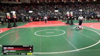 70 lbs Cons. Round 2 - Ben Jordan, LBSA vs Ayden Arnold, WSW1