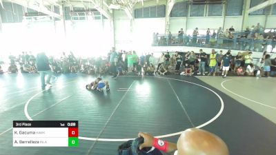 52 lbs 3rd Place - Kainoa Gacuma, Hawkeye WC vs Andrew Berrelleza, Inland Elite WC